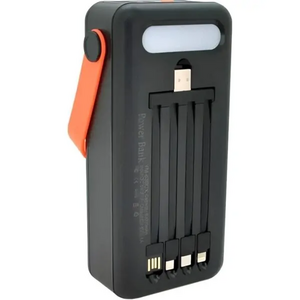Повербанк NEW на сонячній батареї 50000 mAh з USB та вбудованими кабелями PowerBank JS-635CX Повербанк NEW на сонячній батареї 50000 mAh з USB та вбудованими кабелями PowerBank JS-635CX