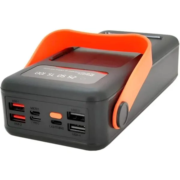 Повербанк NEW на сонячній батареї 50000 mAh з USB та вбудованими кабелями PowerBank JS-635CX Повербанк NEW на сонячній батареї 50000 mAh з USB та вбудованими кабелями PowerBank JS-635CX